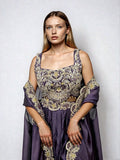 Vanya's Women’s Embroidered Lehenga Choli with Drape