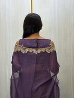 Vanya's Women’s Embroidered Lehenga Choli with Drape