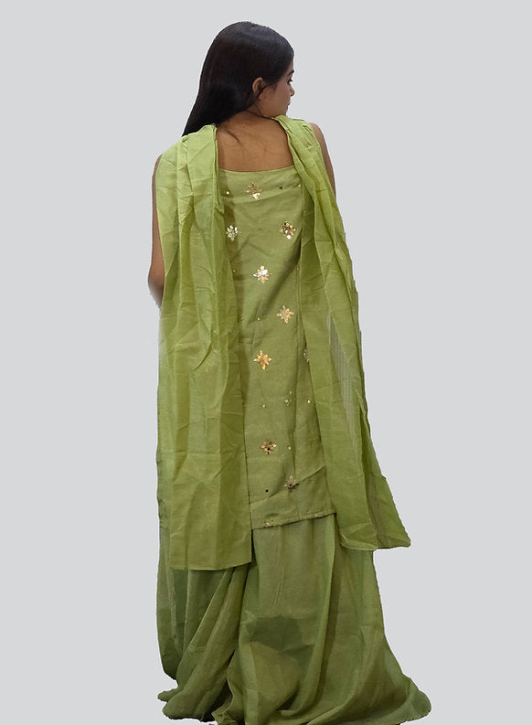 Vanya's Women’s Peacock Embroidered Suit