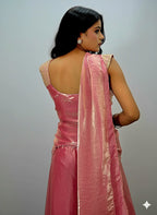 Vanya's Embellished Sleeveless Suit with gold Sequence