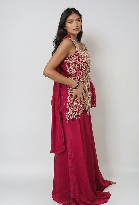 Vanya's Embellished Sleeveless Suit/Jacket style